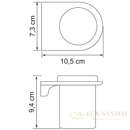 стакан wasserkraft kammel k-8328, хром