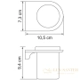 стакан wasserkraft kammel k-8328, хром