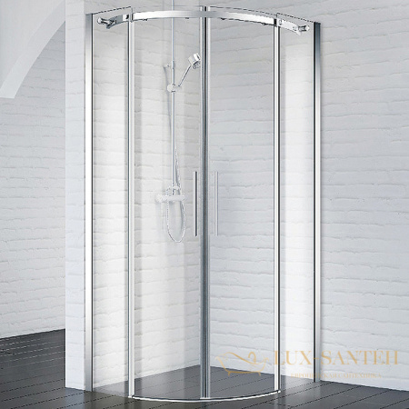 душевой уголок belbagno acqua acqua-r-2-100-c-cr 100x100 см профиль хром, стекло прозрачное 