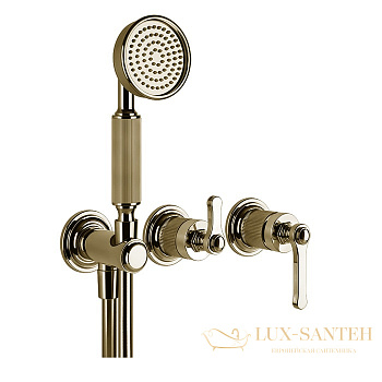 смеситель gessi venti20 65036.710 для ванны, brass pvd