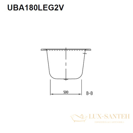 акриловая ванна villeroy & boch legato 180х80 uba180leg2v-01, белый alpin