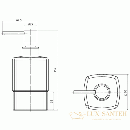 дозатор langberger 11323a, хром