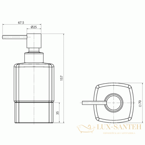 дозатор langberger 11323a, хром