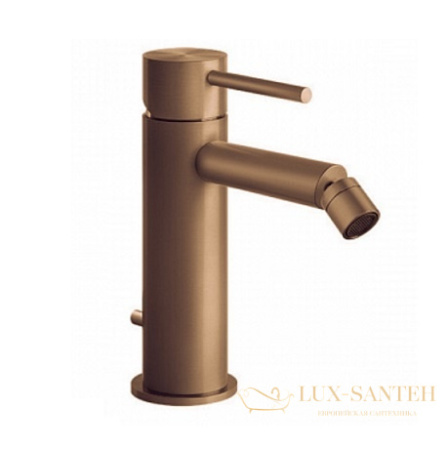 смеситель gessi 316 flessa 54007.726 для биде, warm bronze brushed pvd