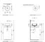 раковина накладная flaminia twin mini 5059222ner, ø 270х100h мм, без отверстия под смеситель, без перелива, черный глянцевый 