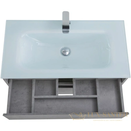 тумба belbagno kraft kraft-1000-2c-so-cg 100 см, cemento grigio