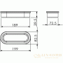 мыльница langberger 23017b, хром