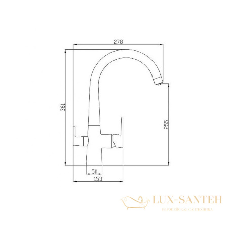 смеситель zorg steel hammer sh819bronze для кухни, бронза