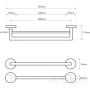 полотенцедержатель 65,5 см bemeta omega 104204052, хром