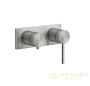 смеситель gessi 316 shower 54079.239 для ванны, внешняя часть, steel brushed