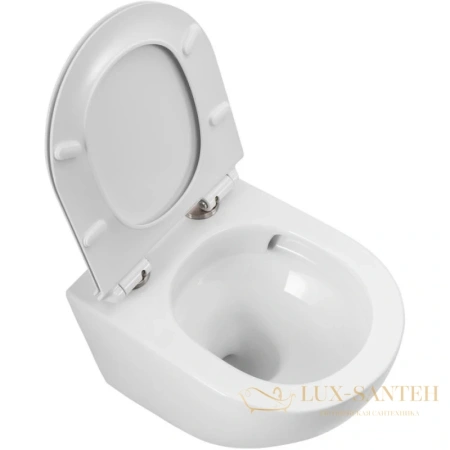 подвесной безободковый унитаз belbagno sfera-r bb046ch-tor, белый