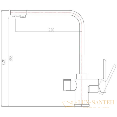 смеситель zorg sanitary zr334yf черныйметаллик для кухни, черный металлик