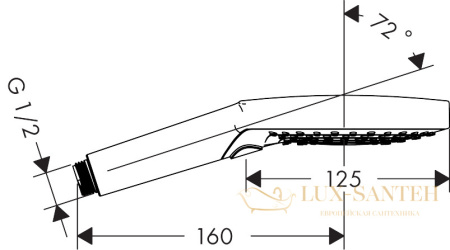 ручной душ hansgrohe raindance select s 120 3jet ecosmart золото 26531990