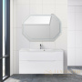 тумба под раковину belbagno marino-h60 marino-h60-1100-2c-so-bl-p 110 см подвесная, bianco lucido