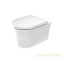 чаша подвесного безободкового унитаза duravit white tulip 2576092000 rimless, белый