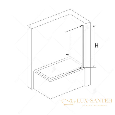 шторка rgw screens 011110207-31 на ванну sc-102 70x150, профиль хром, стекло тонированное