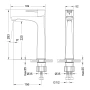 смеситель для раковины lemark evitta lm0509c хром