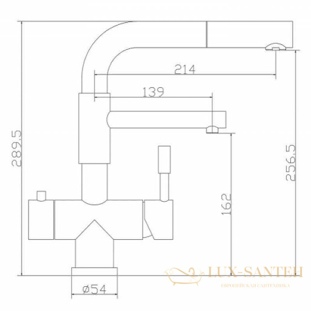 смеситель zorg inox szr-3216 grafit для кухни, графит