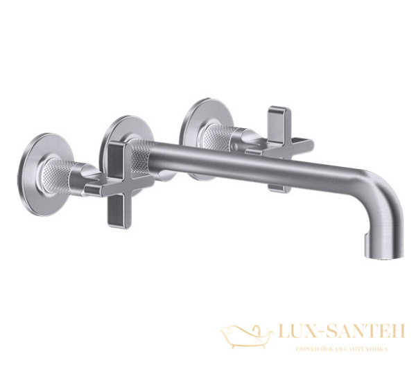 встраиваемый смеситель gessi inciso+ 58192.149 для раковины, finox brushed nickel