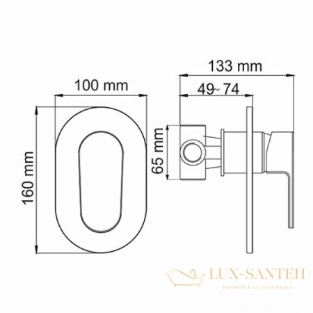 гигиенический комплект wasserkraft donau a15357, хром