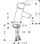 смеситель для раковины hansgrohe talis s 32031000