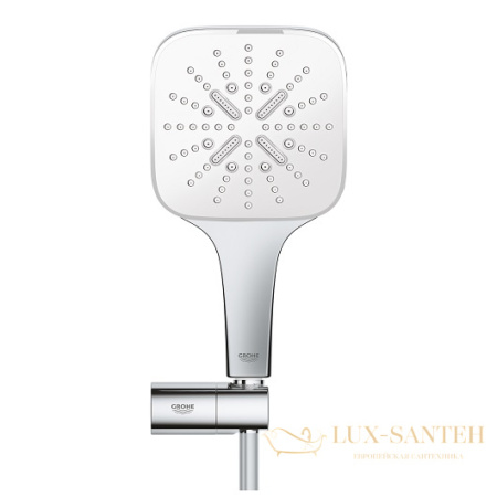 душевой гарнитур grohe rainshower smartactive 130 cube 26588ls0, белый