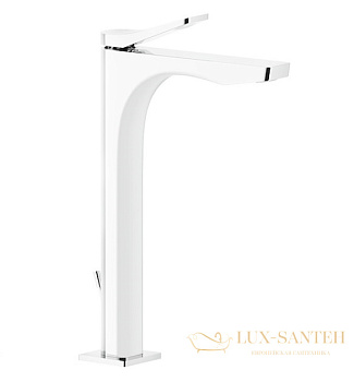 смеситель для раковины высокий gessi rilievo 59009.279, white cn