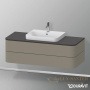 тумба под столешницу duravit happy d.2 plus hp497209292 1300x550x408 с раковиной, серый