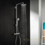 душевая стойка hansgrohe croma 27185000 220 air 1jet showerpipe, поворотный держатель 400 мм, ½’