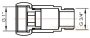 американка для полотенцесушителя  luxon прям 1 1/4" x 1"  г/ш  731sch1410