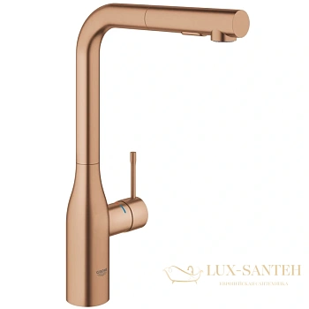 смеситель для кухонной мойки grohe essence new, 30270dl0, теплый закат матовый 