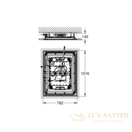 верхний душ grohe rainshower f-series 26373001, хром