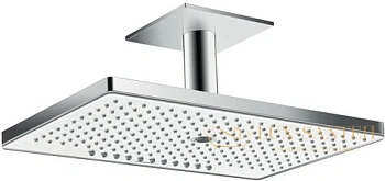 верхний душ hansgrohe rainmaker select 460 3jet 24006400 с потолочным подсоединением, белый/хром