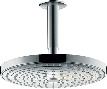 верхний душ hansgrohe raindance select s 240 2jet 26467000 с потолочным присоединением, хром