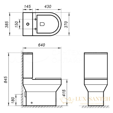 бачок для унитаза belbagno norma bb339t для унитаза, белый