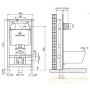 инсталляция oli oli74 plus sanitarblock 09892olp для подвесного унитаза с клавишей karisma