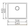 кухонная мойка seaman eco roma smr-5444a.a, нержавеющая сталь