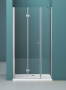 душевая дверь belbagno albano albano-bs-13-80+90-c-cr 170 см профиль хром, стекло прозрачное 