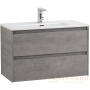 тумба под раковину belbagno kraft 39 kraft 39-800/390-2c-so-cg 80 см подвесная, cemento grigio