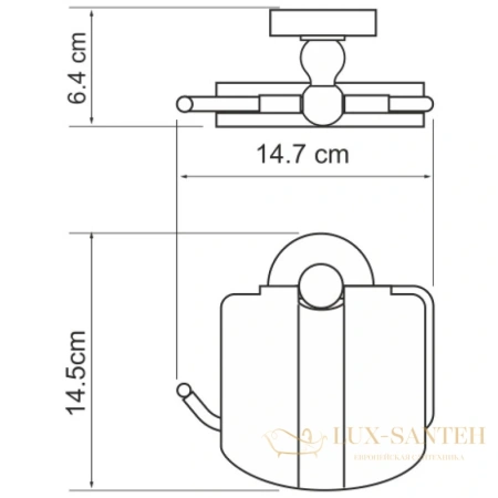 бумагодержатель wasserkraft diemel k-2225, хром