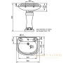 пьедестал cezares king palace czr-431-t, белый