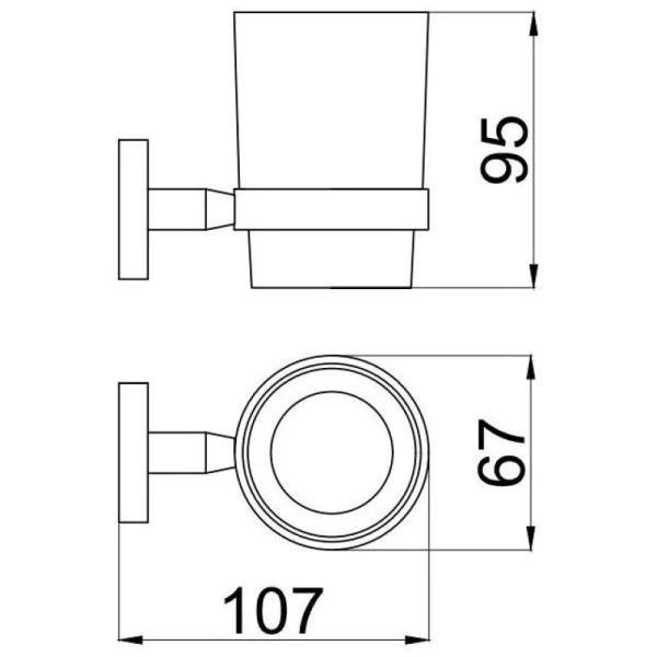 стакан allen brau priority 6.31002-bn, никель