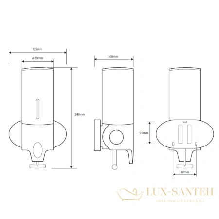 дозатор bemeta hotel equipment 151109095, хром