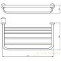 полка для полотенец ideal standard iom a9106aa 60 см, хром