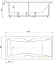 акриловая ванна aquatek феникс 190x90 fen190-0000078 с фронтальным экраном (слив слева)