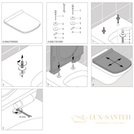 сиденье duravit durastyle 0063790000 для унитаза с крышкой softclose, белый