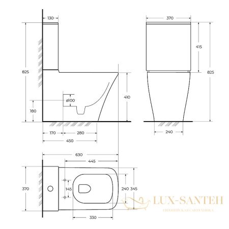 унитаз компакт belbagno marmi bb052cpr/bb052sc без бачка с сиденьем микролифт, белый