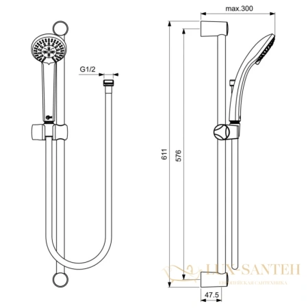 комплект смесителей ideal standard alpha bd004aa, хром