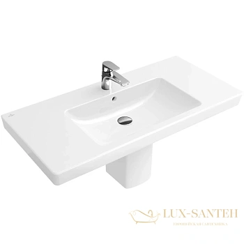 раковина villeroy & boch subway 2.0 7175a001 100x47 см, альпийский белый