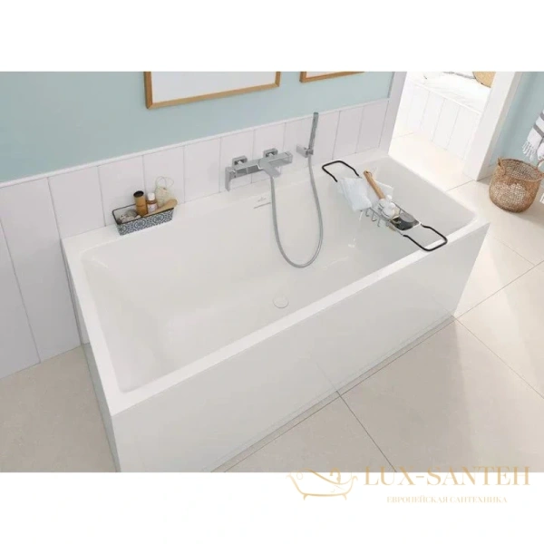 квариловая ванна villeroy & boch subway 3.0 ubq180sbw2dv-01 180х80 см, альпийский белый